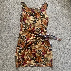Vintage wrap floral wrap dress